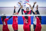 برد مقتدرانه زنان والیبال ایران درآسیا