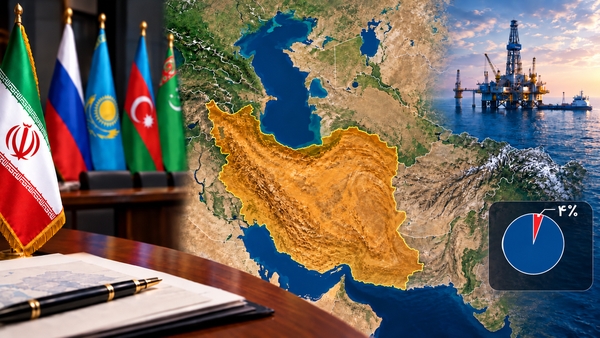 کاهش سهم ایران به زیر ۴ درصد با الحاق به لایحه خزر